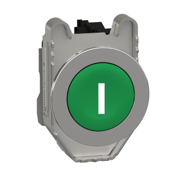 Harmony xb4 - bouton poussoir à impuls - ø22 - flush - marqué - vert - 1f - vis