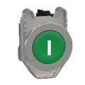 Harmony xb4 - bouton poussoir à impuls - ø22 - flush - marqué - vert - 1f - vis