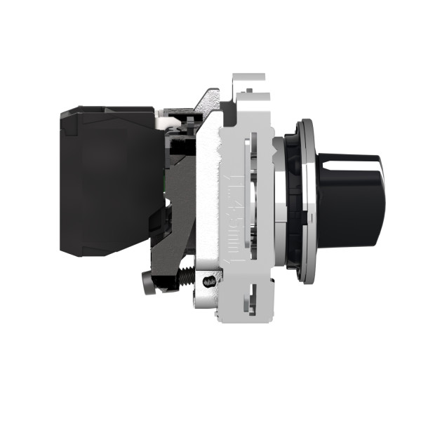 Harmony xb4 - bouton tournant à manette - ø22 - flush - 2 pos à rap. - noir - 1f