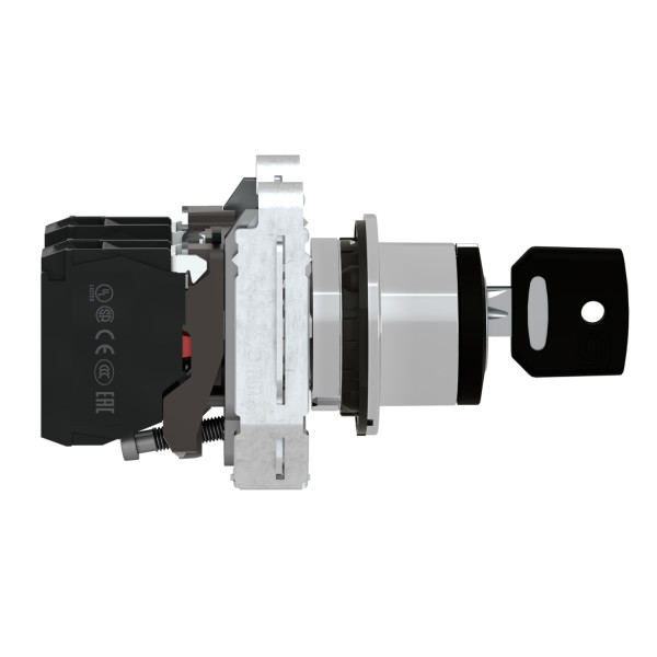Harmony xb4 - bouton à clé 455 - ø22 - flush - 3 pos fix - retr c - 2f - vis étr