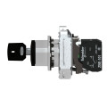 Harmony xb4 - bouton à clé 455 - ø22 - flush - 2 pos à rap. - retr g - 1f - vis