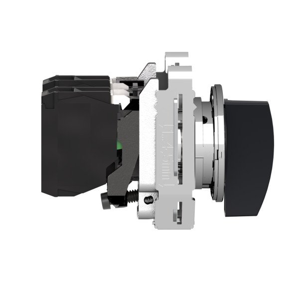 Harmony xb4 - bouton tournant crosse - ø22 - flush - 3 pos rap c - noir - 2f