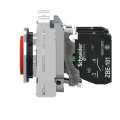 Harmony xb4 - bouton poussoir - ø22 - flush - dépassant - marqué - rouge - 1o+1f