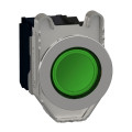 Harmony xb4 - bp lumineux del - ø22 - flush - vert - 1o+1f - 24v - vis étrier