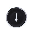 Harmony tête de bouton poussoir - Ø22 - noir - flèche haute