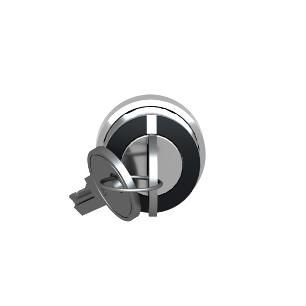 Harmony XB4 - tête bouton tournant à clé 455 - Ø22 - 3 pos rap DC - retr G