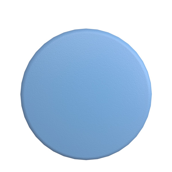 Harmony tête de bouton poussoir Ø 60 mm - Ø22 - bleu
