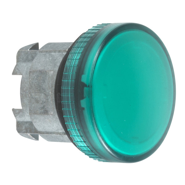 Harmony tête de voyant - Ø22 - rond - cabochon lisse vert