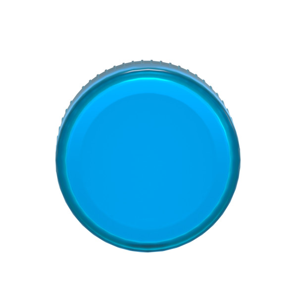 Harmony tête de voyant - Ø22 - rond - cabochon lisse bleu