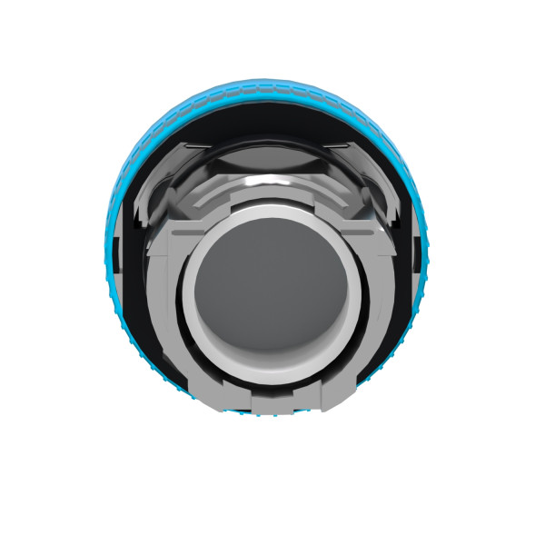 Harmony tête de voyant - Ø22 - rond - cabochon lisse bleu