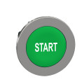 Harmony xb4 - tête bouton poussoir à impulsion - ø22 - flush - marqué - vert