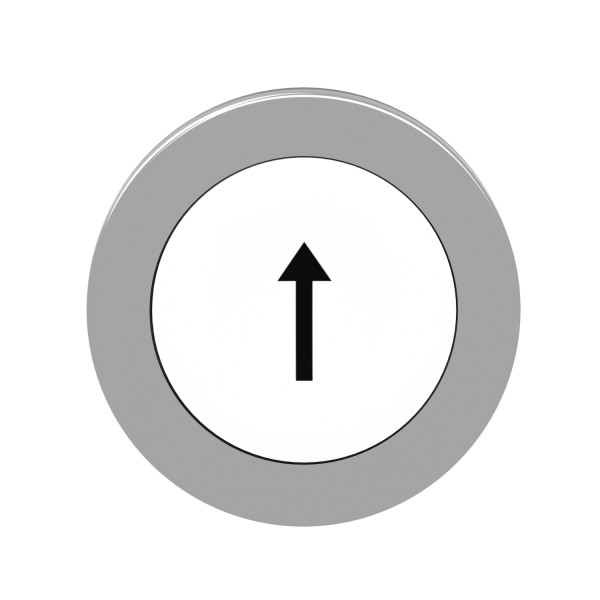 Harmony xb4 - tête bouton poussoir à impulsion - ø22 - flush - marqué - blanc