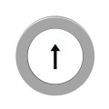 Harmony xb4 - tête bouton poussoir à impulsion - ø22 - flush - marqué - blanc