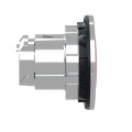 Harmony xb4 - tête bouton poussoir à impulsion - ø22 - flush - rouge