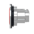 Harmony xb4 - tête bouton poussoir à impulsion - ø22 - flush - rouge