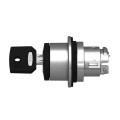 Harmony xb4 - tête bouton tournant à clé 455 - ø22 - flush - 2 pos fix - retr g
