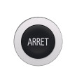 Harmony xb4 - tête bouton poussoir - ø22 - flush - dépassant - marqué - noir
