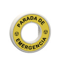 Harmony - étiquette lum blanc rouge Ø60 - parada de emergencia - fd jaune - 24v