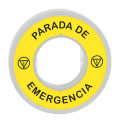 Harmony - étiquette lum blanc rouge Ø60 - parada de emergencia - fd jaune - 24v