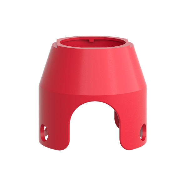 Protection pour coup de point d'arrêt d'urgence 40mm Schneider Harmony XB4 métallique rouge
