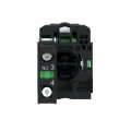 Bouton-poussoir Harmony XB5 - Ø22 mm Noir - 1F - Montage à vis - Schneider Electric