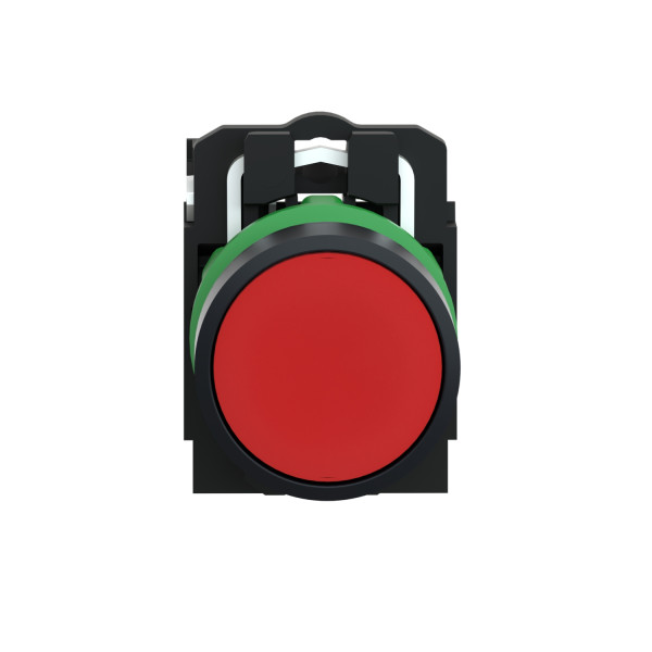 Harmony bouton-poussoir rouge Ø22 - à impulsion affleurant - 1O