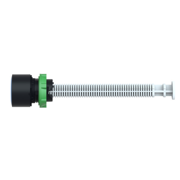Harmony bouton-poussoir RAZ bleu Ø22 encastré R distance d’activation 120-257mm