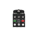 Harmony bouton tournant lumineux rouge Ø22 à manette 3 positions 240 V 1O+1F