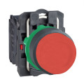 Harmony bouton-poussoir rouge Ø22 - à impulsion dépassant - 1O