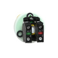 Harmony xb5 - bouton arrêt d'urgence lumin - pouss tourner - rouge - 1o+1f - 24v
