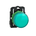 Harmony voyant rond Ø22 - IP66 - vert - LED intégrée - 120V 