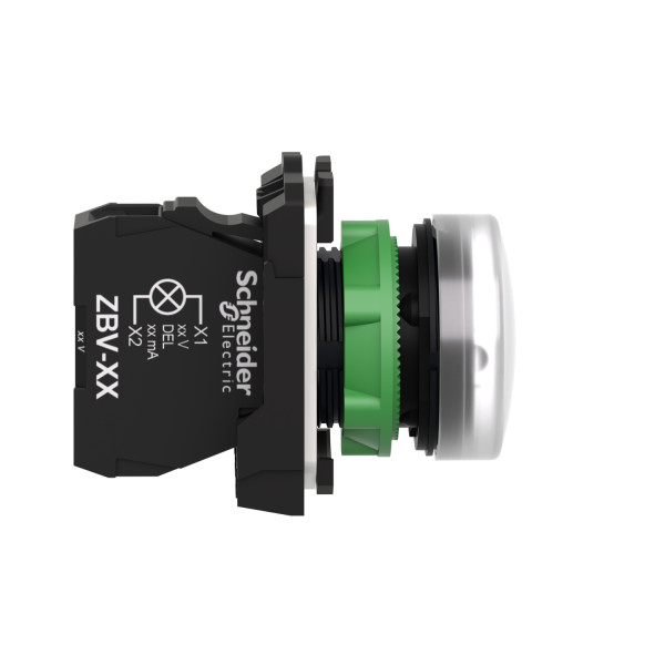 Harmony voyant rond Ø22 - IP66 - blanc - LED intégrée - 240 V 