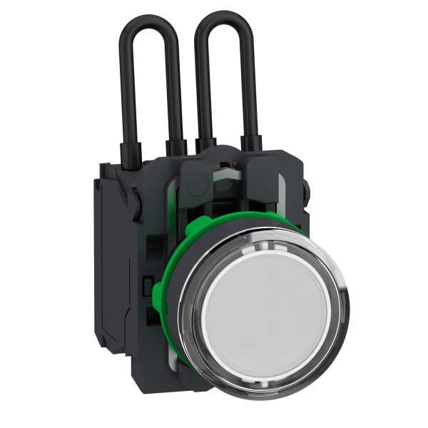 Harmony xb5 - voyant led - test lampe - blanc - Ø22 - 24vdc - racc vis étrier
