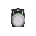 Harmony xb5 - bouton poussoir lum - Ø22 - col grise - blanc - 1o+1f - 110v - vis