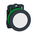 Harmony xb5 - bouton poussoir impulsion - ø22 - flush - blanc - 1f - vis étrier