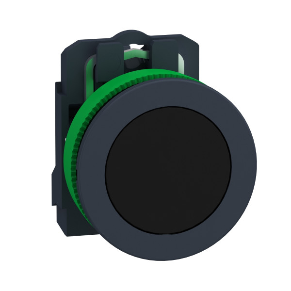 Harmony xb5 - bouton poussoir à impulsion - ø22 - flush - noir - 1f - vis étrier