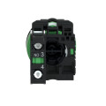 Bouton poussoir à impulsion diamètre 22 1F flush vert Schneider Harmony XB5