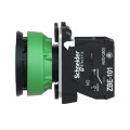Bouton poussoir à impulsion diamètre 22 1F flush vert Schneider Harmony XB5