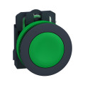 Bouton poussoir à impulsion diamètre 22 1F flush vert Schneider Harmony XB5