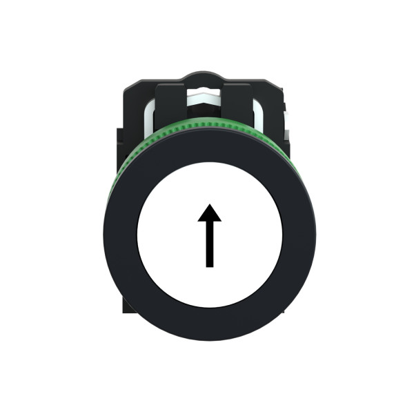 Harmony xb5 - bouton poussoir impulsion - ø22 - flush marqué - blanc - 1f - vis