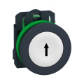 Harmony xb5 - bouton poussoir impulsion - ø22 - flush marqué - blanc - 1f - vis
