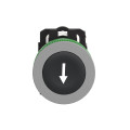 Harmony xb5 - bouton poussoir - Ø22 - col flush grise - marqué - noir - 1f