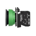 Harmony xb5 - bouton poussoir - Ø22 - col flush grise - marqué - noir - 1f