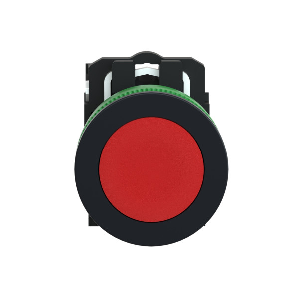 Harmony xb5 - bouton poussoir impulsion - ø22 - flush - rouge - 1o - vis étrier