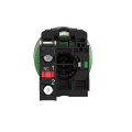Harmony xb5 - bouton poussoir à impulsion - Ø22 - col flush grise - rouge - 1o
