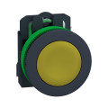 Harmony xb5 - bouton poussoir impulsion - ø22 - flush - jaune - 1f - vis étrier