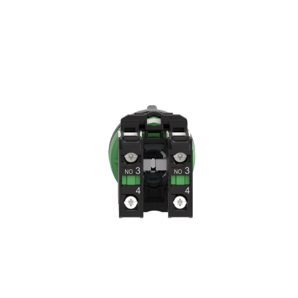 Harmony xb5 - bouton tourn clé455 - Ø22 - col flush grise - 3 pos - retr c - 2f