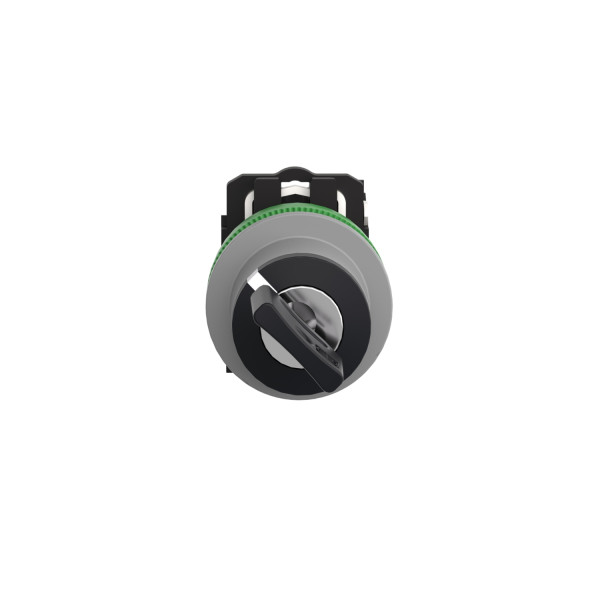 Harmony xb5 - bouton tourn clé455 - Ø22 - col flush grise - 2 pos - retr gd - 1f