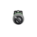 Harmony xb5 - bouton tourn clé455 - Ø22 - col flush grise - 2 pos - retr gd - 1f