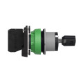 Harmony xb5 - bouton tourn clé455 - Ø22 - col flush grise - 2 pos - retr gd - 1f
